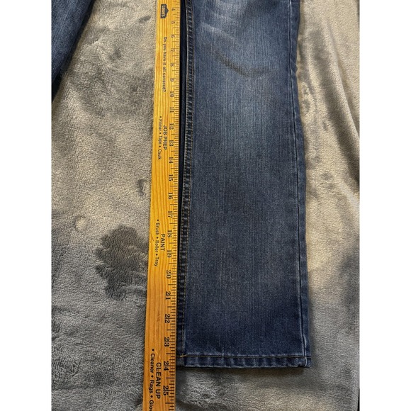 Levis 505 Jeans Boys 8 Regular Blue Straight Leg Denim W24 L24 Adjustable Waist - Picture 2 of 10